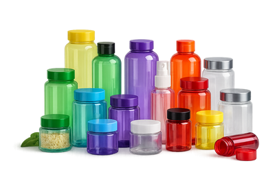 Colored Plastic Containers