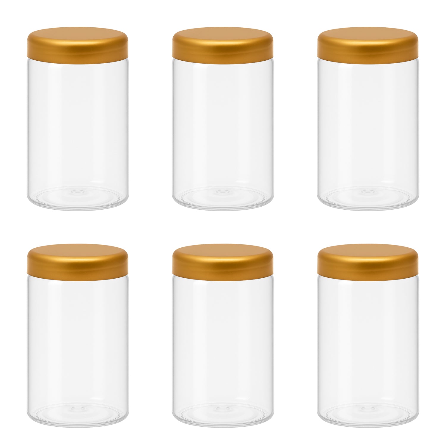 10 قطع برطمان بلاستيك لون ابيض شفاف مقاس 400 ملى - قطر 7 سنتي غطاء الوان مختلفة